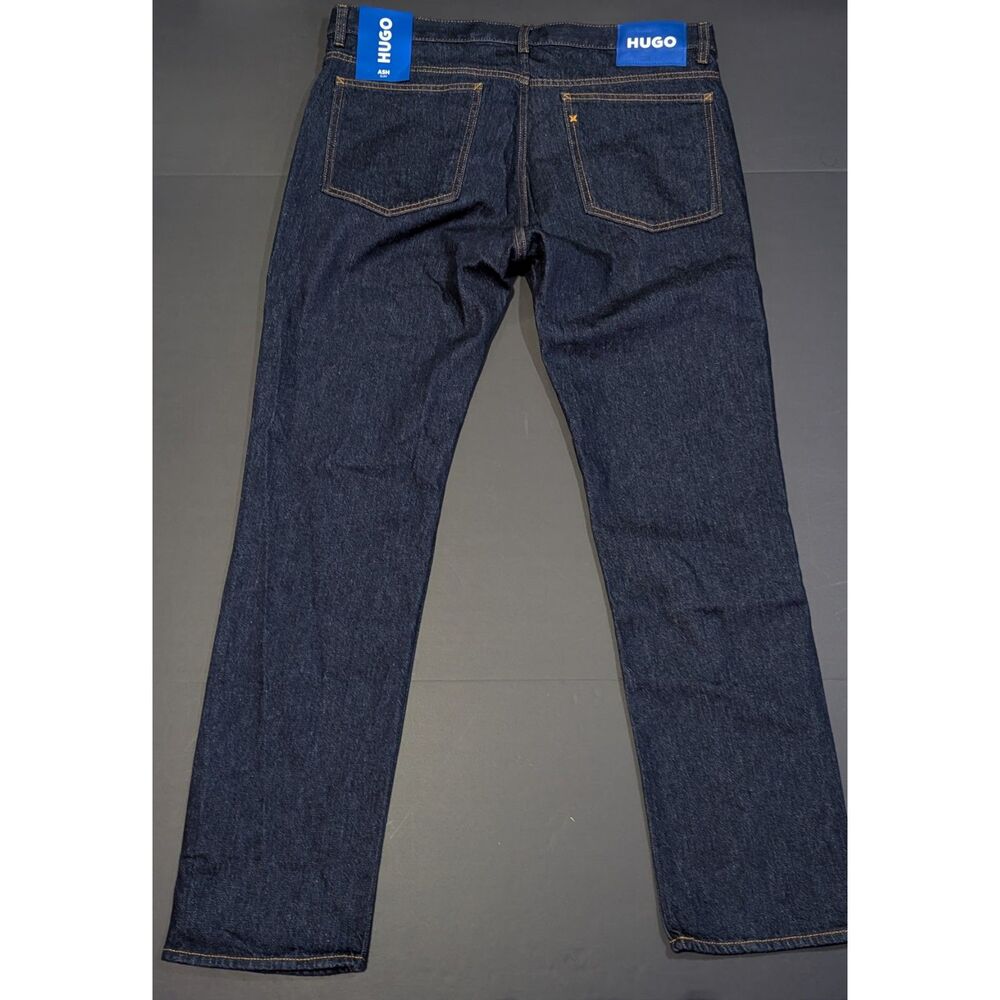 NWT HUGO Hugo Boss Ash Slim Fit Jeans Blue Mens Size 36 x 32 Denim NEW